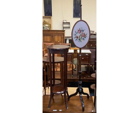 JARDINIERE STAND &amp; POLE SCREEN