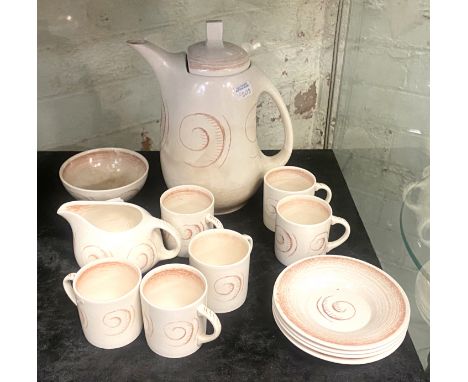 SUSIE COOPER TEA SET ''CROWN WORKS'' BURSALEM 