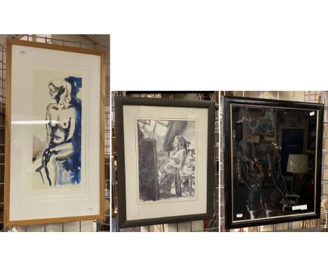 THREE NUDE PICTURES - MIXED MEDIA
