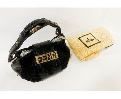 FENDI SMALL LEATHER EVENING BAG