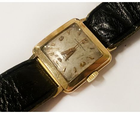 BAUME &amp; MERCIER 18CT GOLD WRISTWATCH