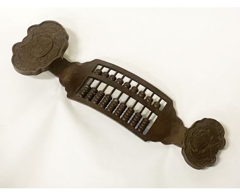 CHINESE BRONZE ABACUS RUI SEPTRE - 32CMS (LENGTH APPROX)