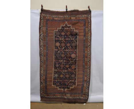 Good Afshar rug, Kerman area, south west Persia, late 19th century, 8ft. 11in. x 4ft. 11in. 2.72m. x 1.50m. Overall even wear