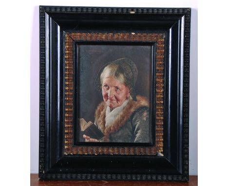 20th Century Continental School. A Black Ribbed Frame, with inset Print, 6.25” x 5”, and the companion piece, a pair two (2).
