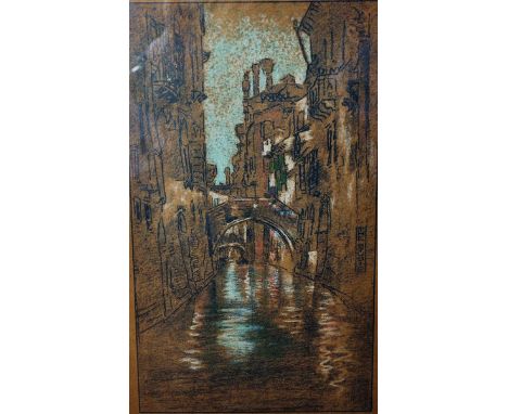 20th Century English School. A Venetian Backwater, Print, Inscribed ‘The Studio’, 8.5” x 5”. 