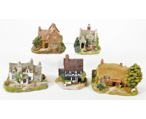 Various Lilliput Lane groups, to include Witham Delph. Aberford Gate, Puffin Row, etc. (5, boxed with some paperwork)