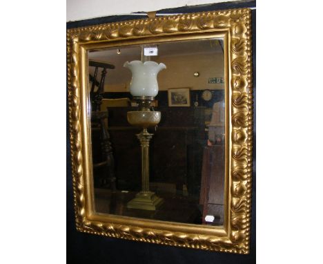 Gilt framed hall mirror