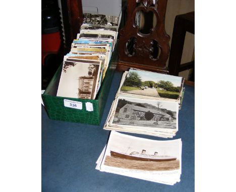 A box of vintage postcards - British Topographical and other
