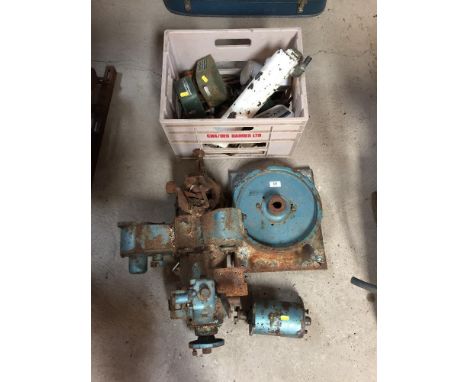 A Stuart Turner PSM for spares; two tins of top coat and water coded exhaust etc.