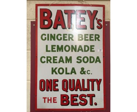 A Batey's enamel advertising sign, (approx. 76cm x 51cm)