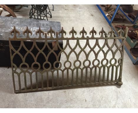 An Antique cast iron railing section