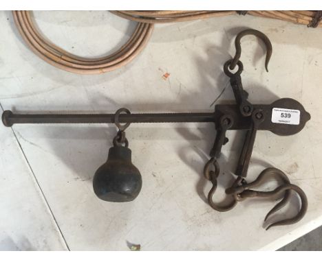A small Vintage iron steelyard