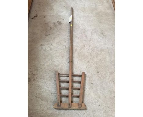 A Vintage wooden hop stirring paddle