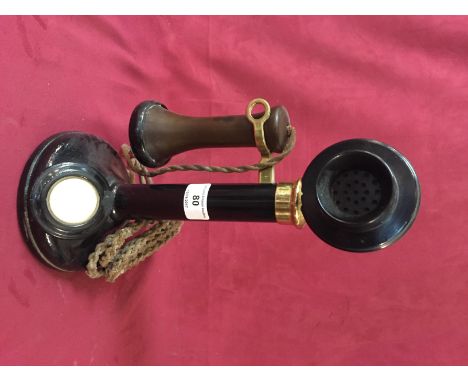 A Vintage candlestick telephone