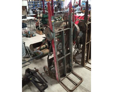 A Cooks of Yaxley patent sack lifter with electric motor, sold as a collectors item
