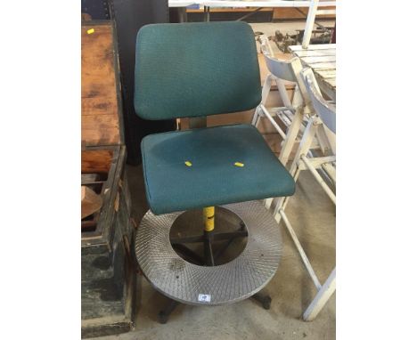 A Vintage revolving adjustable GPO operator's chair