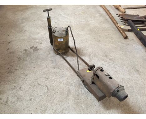 A Vintage brass weed burner
