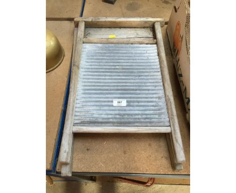 Two Vintage wash boards