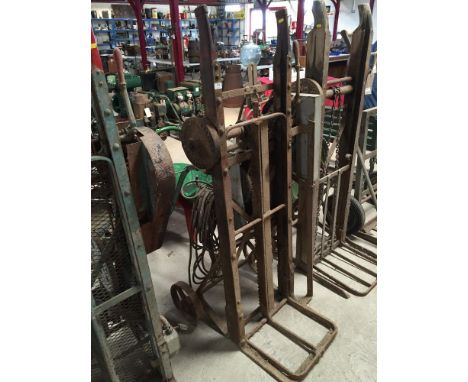A G. Thurlow of Stowmarket sack lifter with electric motor, sold as a collectors item