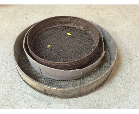 Three Vintage sieves