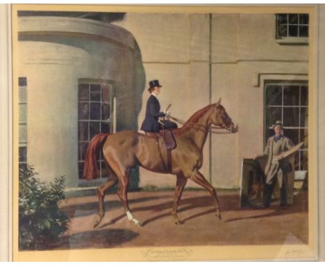 Sir Alfred Munnings, KCVO, PRA (1878-1959), by and after, Our Mutual Friend the Horse,  Published in 1954 by Frost & Reed Ltd