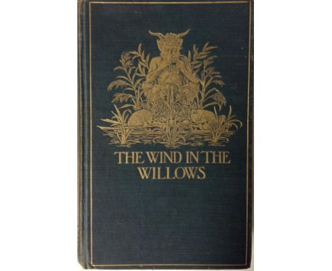 Grahame (Kenneth), The Wind in the Willows, Methuen and Co., London 1908, first edition, 302pp, hb, b/w frontispiece by Graha