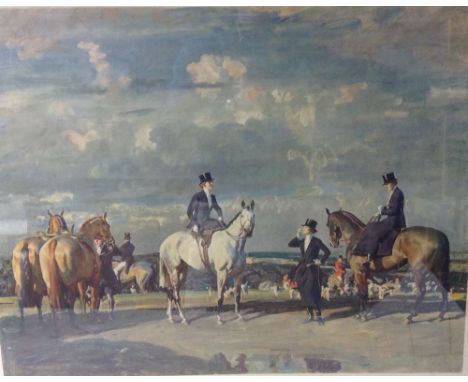 Sir Alfred Munnings, KCVO, PRA (1878-1959), by and after, Why weren't you out yesterday?, Published in 1941 by Frost & Reed L