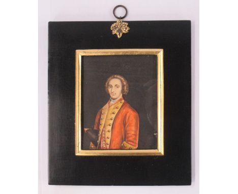 An American portrait miniature, of Lt Colonel Archibald Gordon, with information to the back and accompanying information, 3.