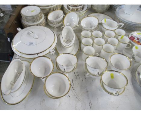 A collection of&nbsp; Royal Worcester Viceroy pattern tea/ coffee and dinner ware including 3 covered tureens, 2 oval dishes,