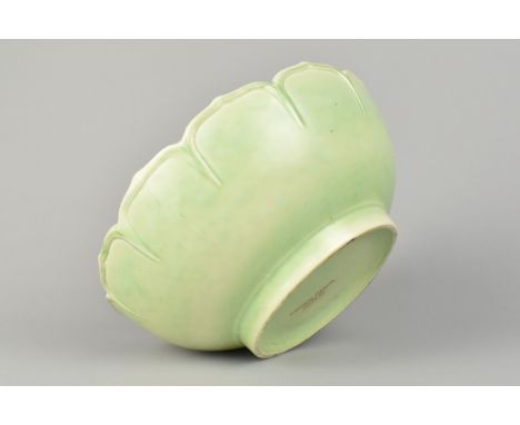 An Early/Mid 20th Century Crown Ducal Green Glazed Bowl, 25cm Diameter