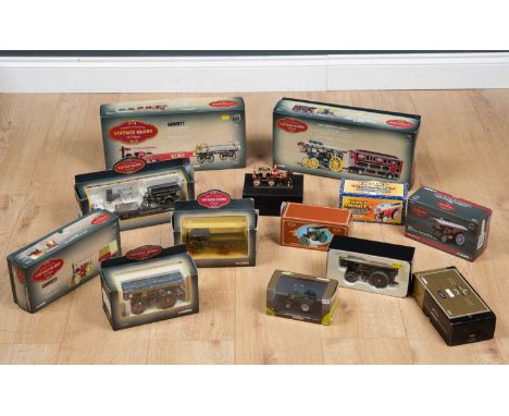 A collection of seven Corgi boxed Garrett Vintage Glory of Steam vehicles comprising 'The Fowler B6 Showman's Locomotive', 'T