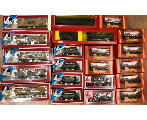 A Hornby Tri-ang R.759 Hall Class Locomotive and tender, together with rolling stock consisting of a Diesel Railcar center un