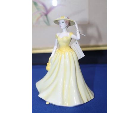 ROYAL DOULTON FIGURE OF 'SPRING TIME'HN 4586; along with a Lladro figure of a girl, a Nao figure of a duck and two Edinburgh 