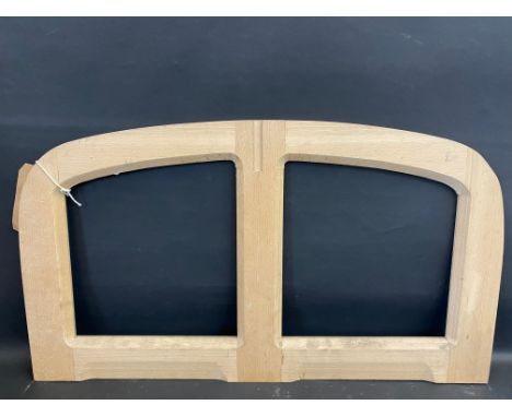 A newly made Bugatti GP seat frame, made from beech, plus a seat divider.