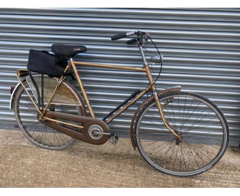 A German 'Gazelle' sport primeur gentleman's bicycle, still with original perspex spat to the rear wheel, front light etc.