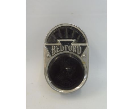 An unusual Bedford chrome plated rear lamp of Art Deco design.
