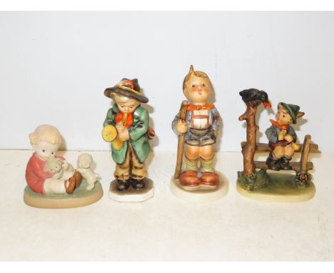 3 Goebel figures (1 A/F) together with memories yesterday figure 