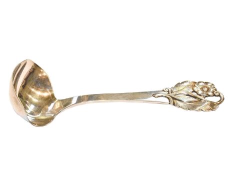 A Scandinavian silver ladle