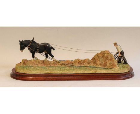 Border Fine Arts 'Clean Sweep' (Gold Edition), model No. B0591A by Ray Ayres, limited edition 163/950, on wood baseCondition 
