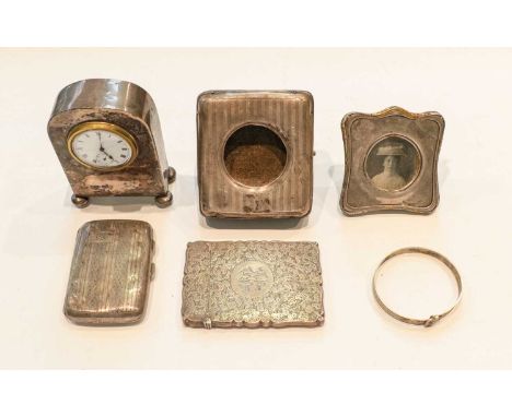~  A Victorian engraved silver card case by Cornelius Desormeaux Saunders &amp; James Francis Hollings (Frank) Shepherd, Birm