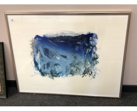 A continental abstract colour print 107cm x 86cm