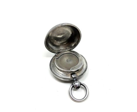 An antique silver sovereign case (a/f) CONDITION REPORT: The release button is missing, but it can be opened with a fingernai