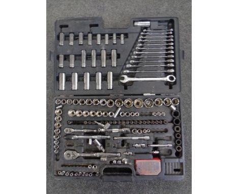 A Halfords advanced tool kit in case