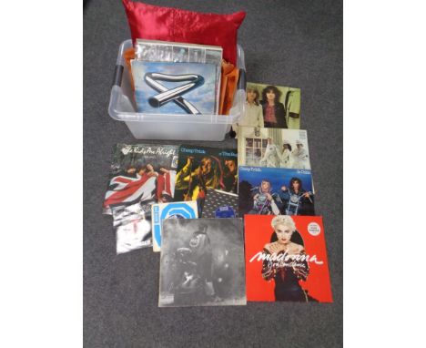 A box of a small quantity of vinyl LP's and 7" singles to include Cheap Trick Quadrophenia soundtrack, The Who, Dead Kennedys