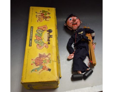 A Pelham puppet, Policeman, boxed 