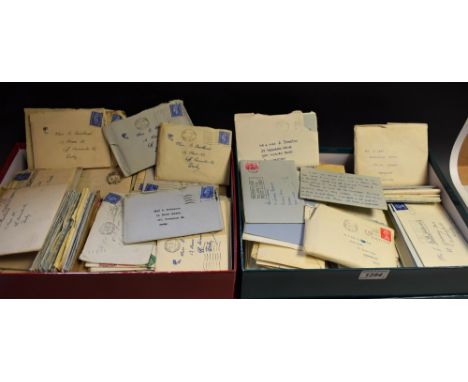 Personal correspondence of a Derby family, starting in 1944 and extending to the 1970s, including voluminous correspondence t