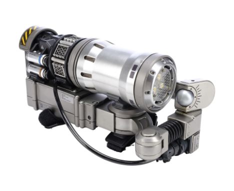 PIXELS (2015) - DARPA Wrist Light Cannon - A DARPA wrist light cannon from Chris Columbus' comedy-fantasy film Pixels. DARPA 