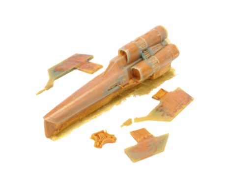 BATTLESTAR GALACTICA (T.V. SERIES, 1978 - 1979) - Set of Colonial Viper Model Miniature Casting Components - Colonial Viper m