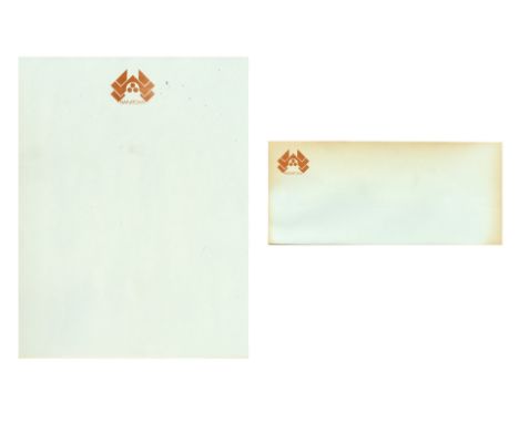 DIE HARD (1988) - Production-Made Nakatomi Plaza Letterhead and Envelope - Production-made Nakatomi Plaza letterhead and enve