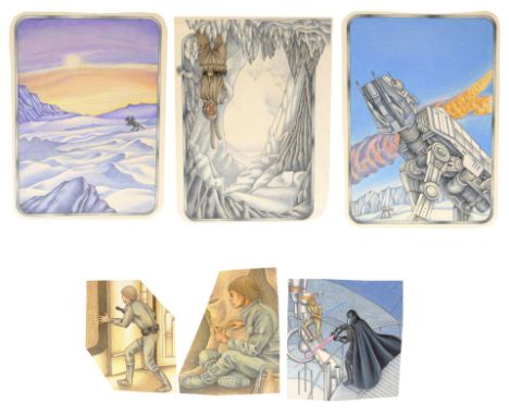STAR WARS: THE EMPIRE STRIKES BACK (1980) - William Plumb Collection: Hand-Drawn Pop-Up Book Production Artwork - Artwork han